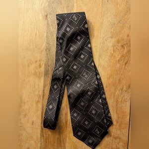 Black Patterned Versace Tie